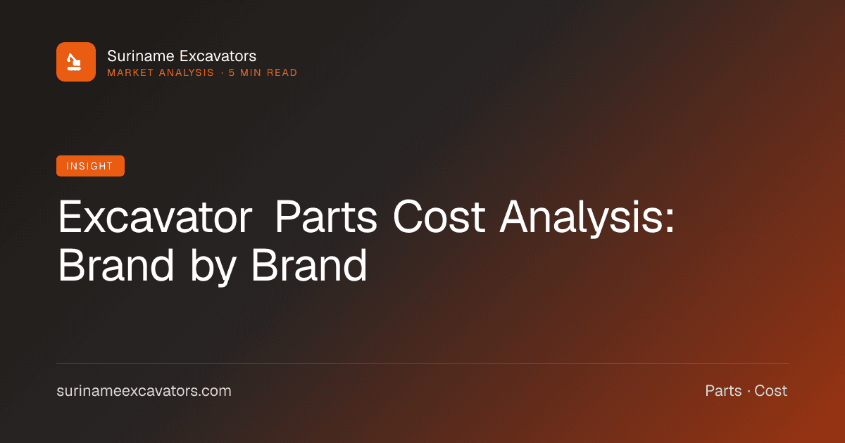 Excavator Parts Cost Analysis: Brand by Brand