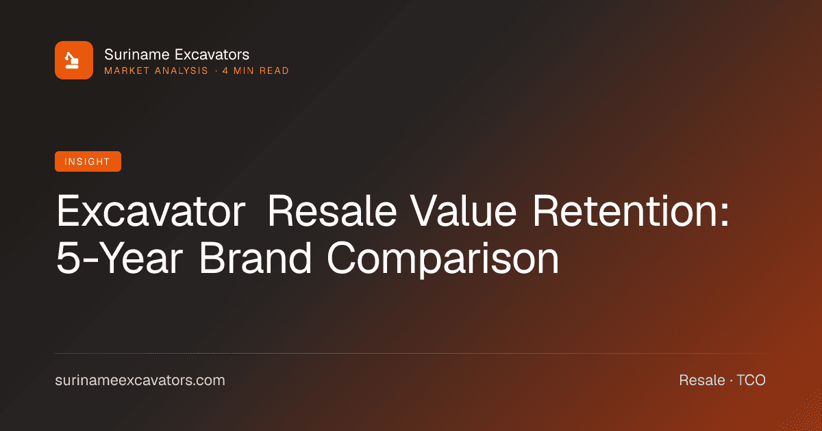 Excavator Resale Value Retention: 5-Year Brand Comparison