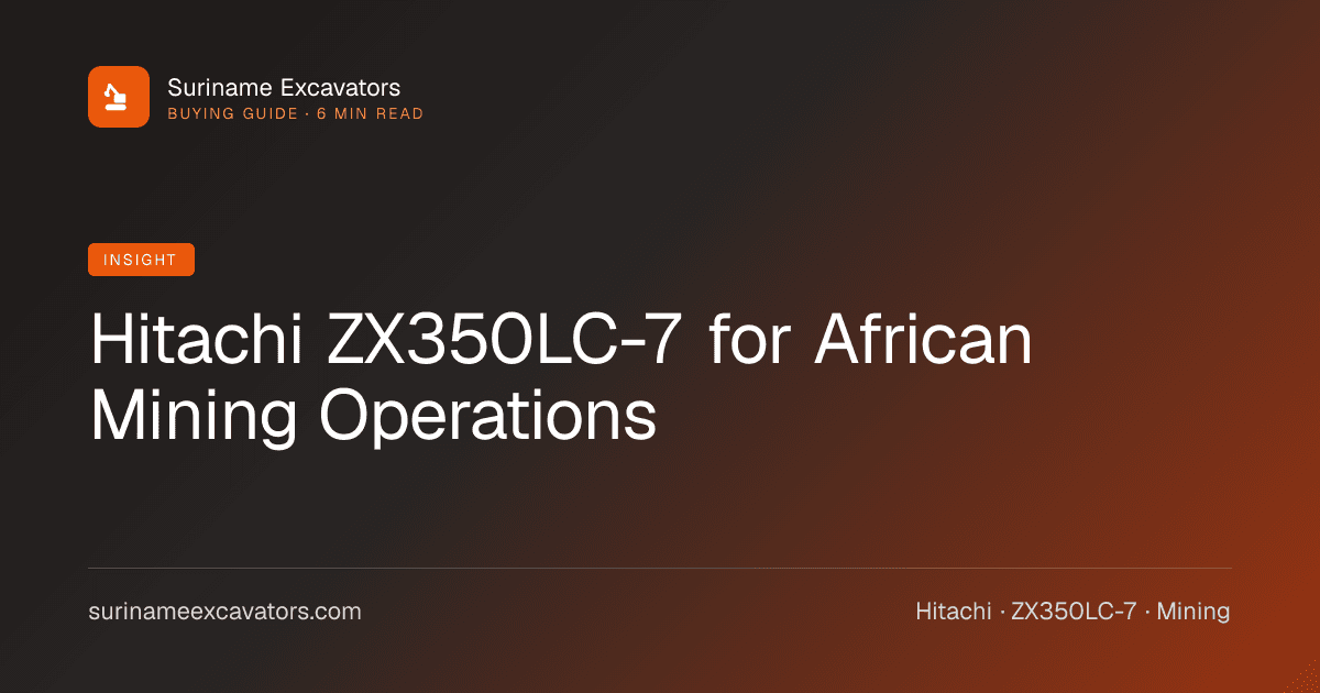 Hitachi ZX350LC-7 for African Mining Operations