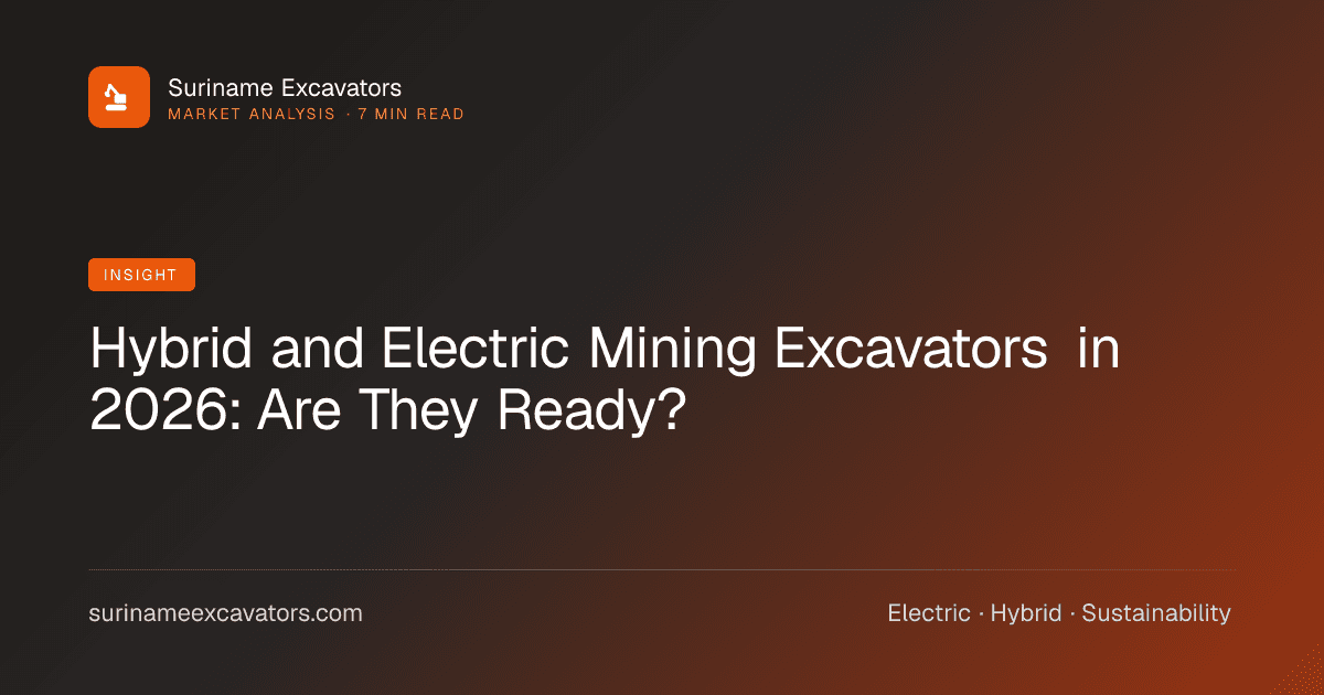 Hybrid and Electric Mining Excavators in 2026: Are They Ready?
