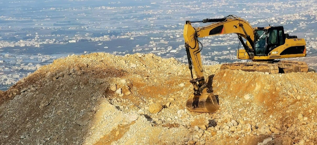 Heavy excavator ready for export
